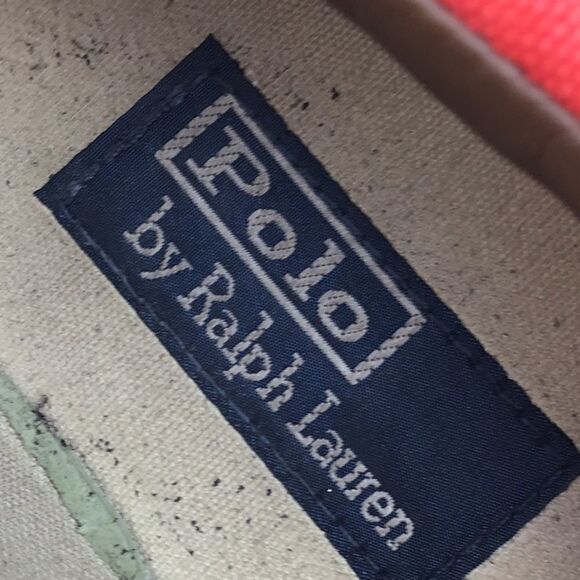 Polo Ralph Lauren Red Lace Up Deck Boat Shoes - Picture 11 of 12